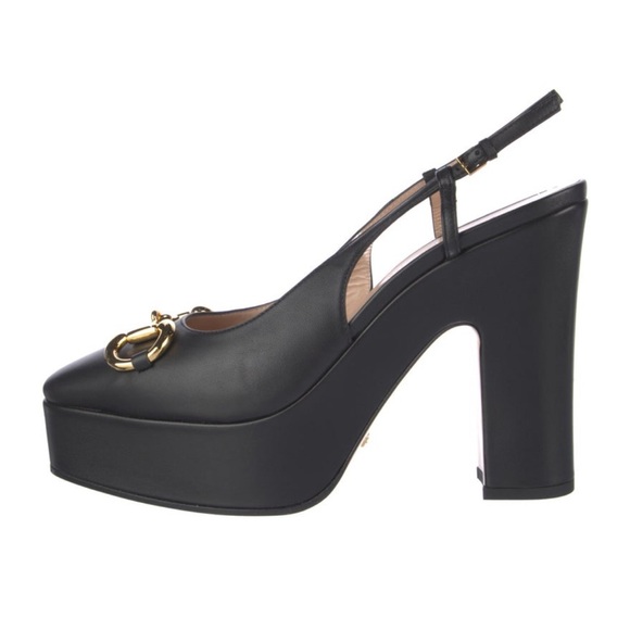 Gucci Leather Slingback Pumps - Picture 1 of 5